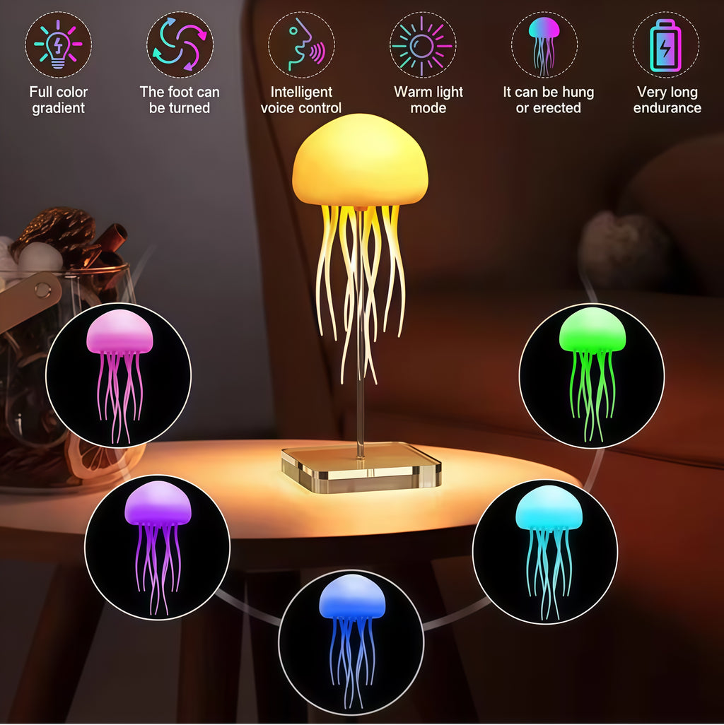 jellyfish-shaped lamp
