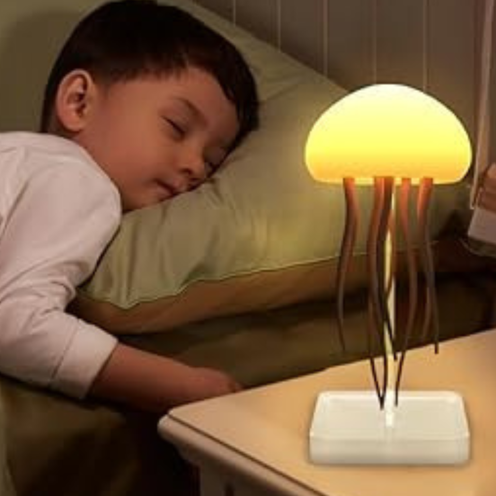 jellyfish-shaped lamp