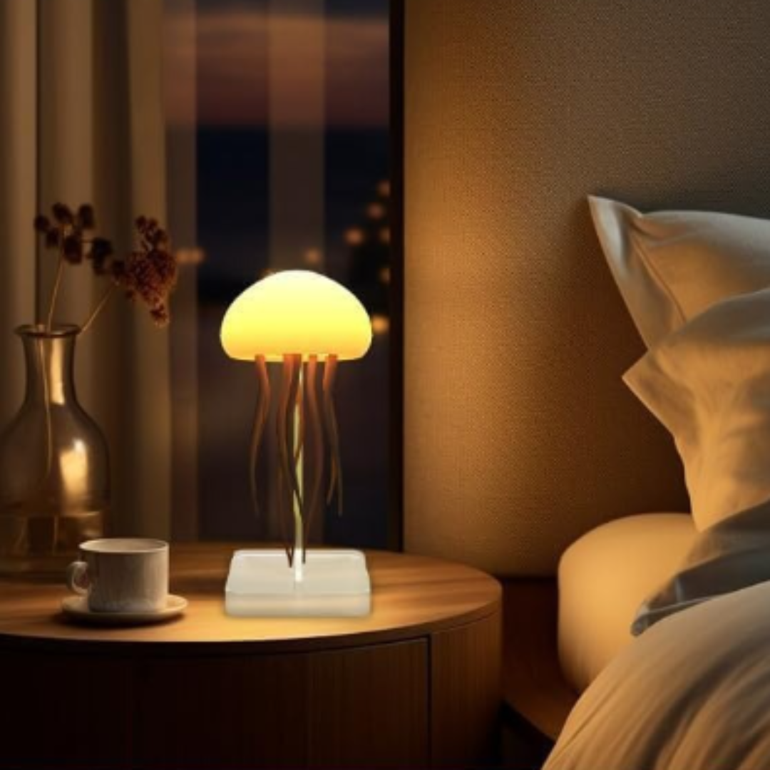 jellyfish-shaped lamp